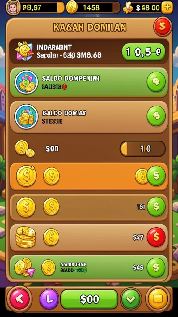 Tangkapan layar menampilkan karakter unik dalam game.