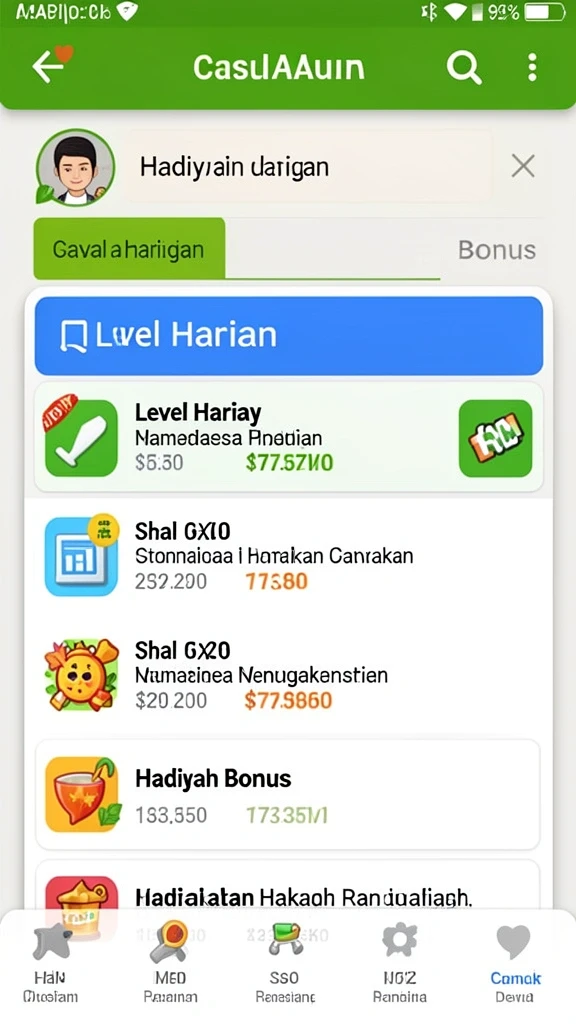 Pemandangan menakjubkan dari dunia permainan.