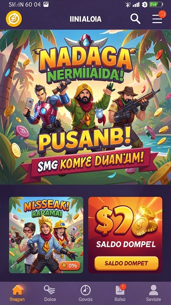 Tampilan permainan slot yang menawan.