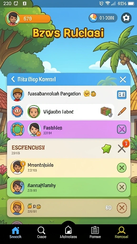 Tampilan awal AN777 yang menarik dan mudah dinavigasi.