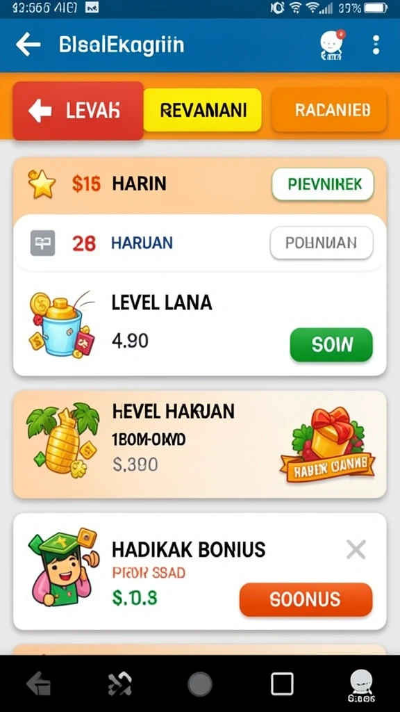 Tampilan antarmuka pengguna yang intuitif dan menarik.