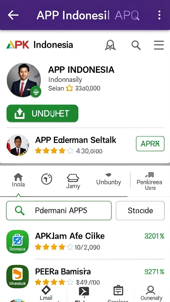 Tampilan antarmuka yang modern dan menarik.