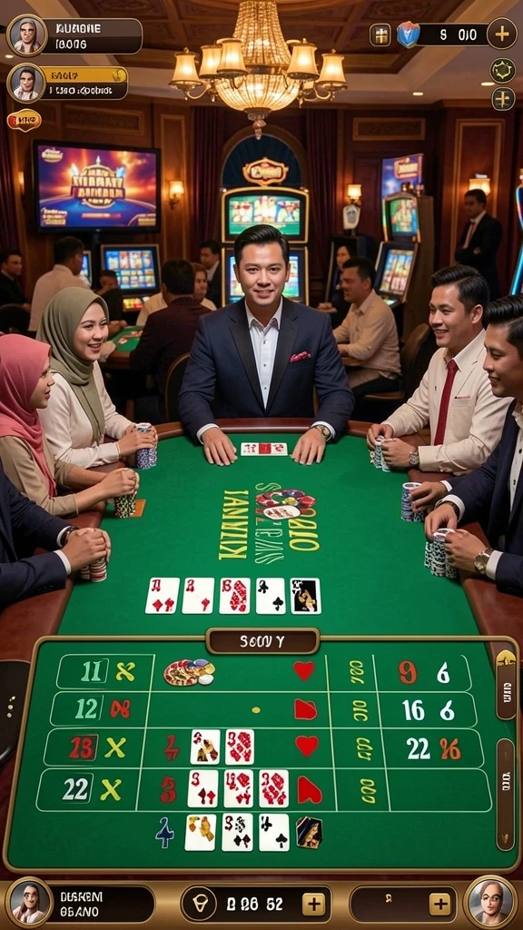 Pemandangan indah dari salah satu level permainan.