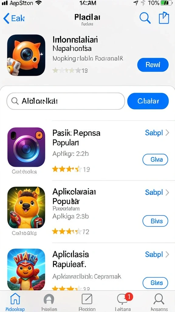 Gambaran pertempuran seru di dunia fantasi.