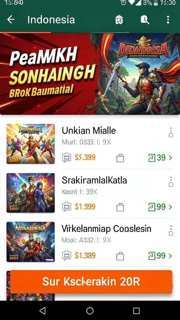 Lihat grafis menakjubkan kerajaan yang sedang dibangun.