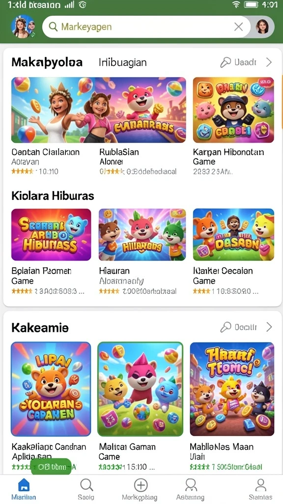 Screenshot menunjukkan karakter utama dalam aksi.