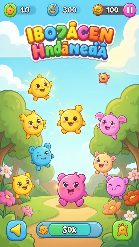 Screenshot menunjukkan tampilan menu utama yang menarik.