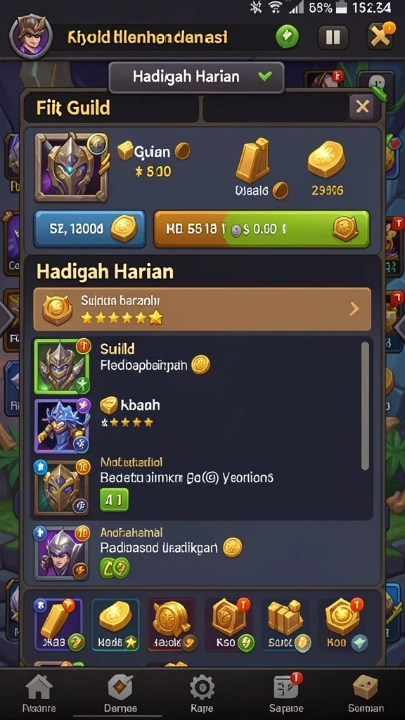 Screenshot menampilkan antarmuka permainan yang menarik dan ramah pengguna.
