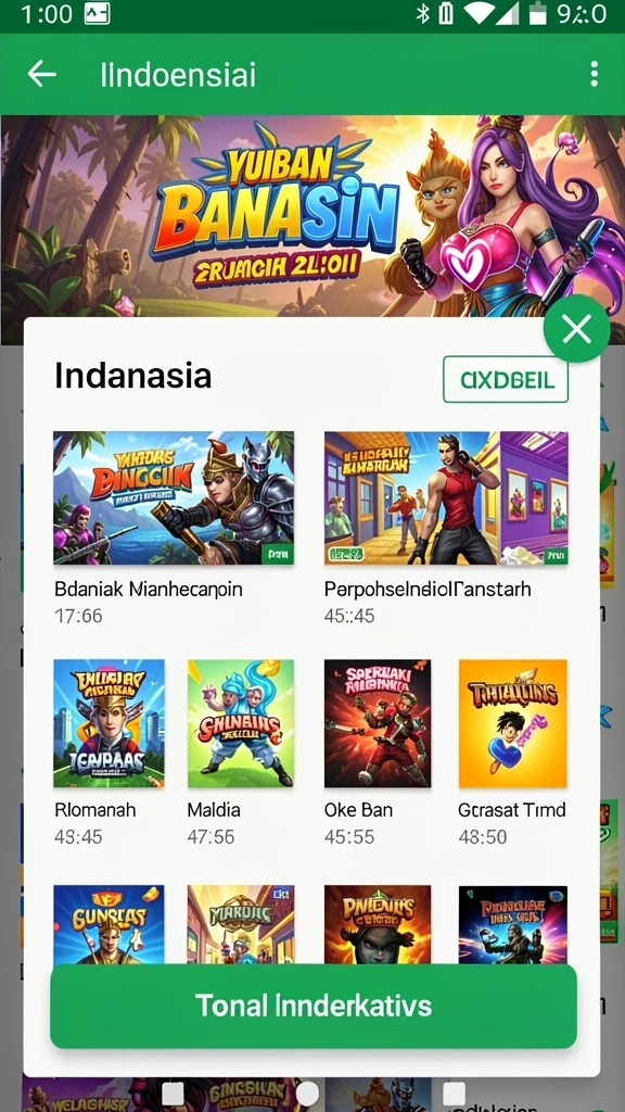 Tampilan antarmuka yang user-friendly.
