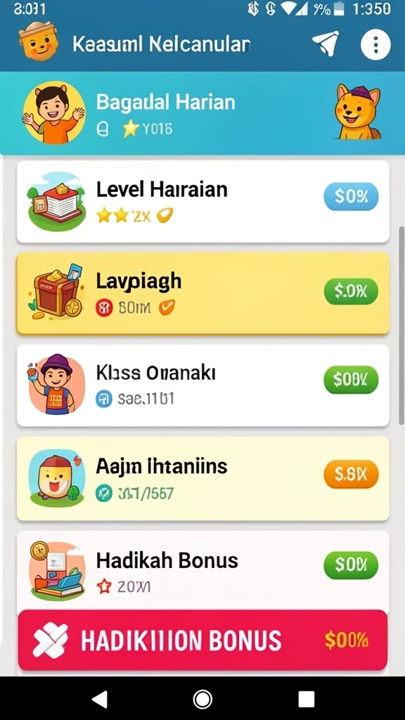 Karakter-karakter unik dengan kemampuan masing-masing.
