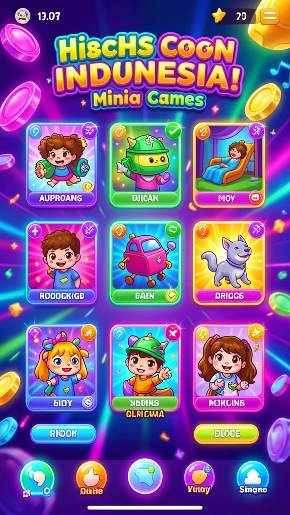 Level permainan yang penuh tantangan dan keseruan.
