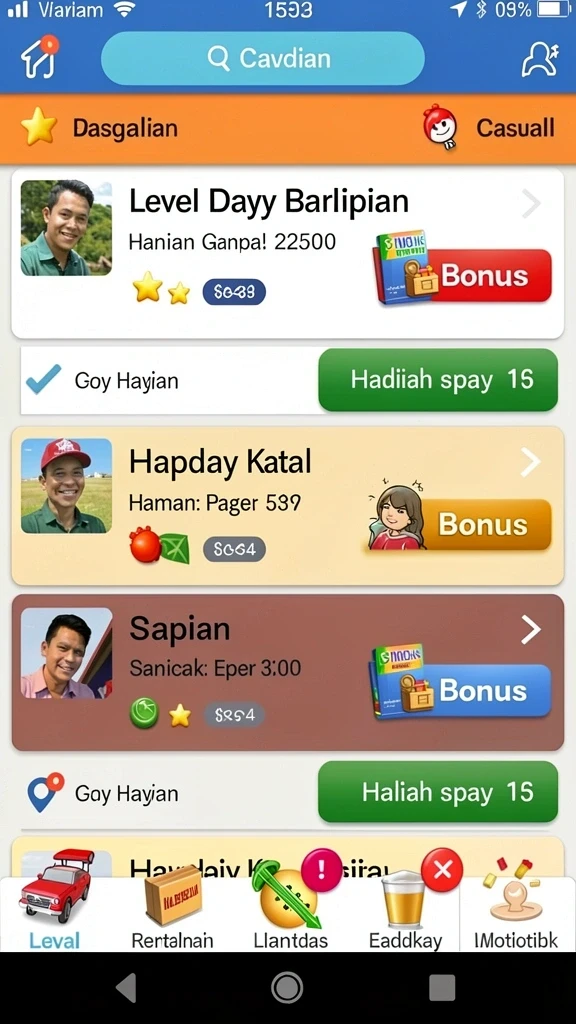 Tampilan awal yang menarik dan mudah dinavigasi.