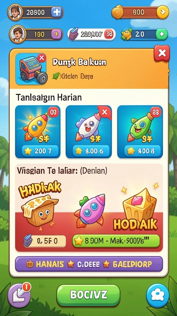 Screenshot mode permainan baru yang mendebarkan.