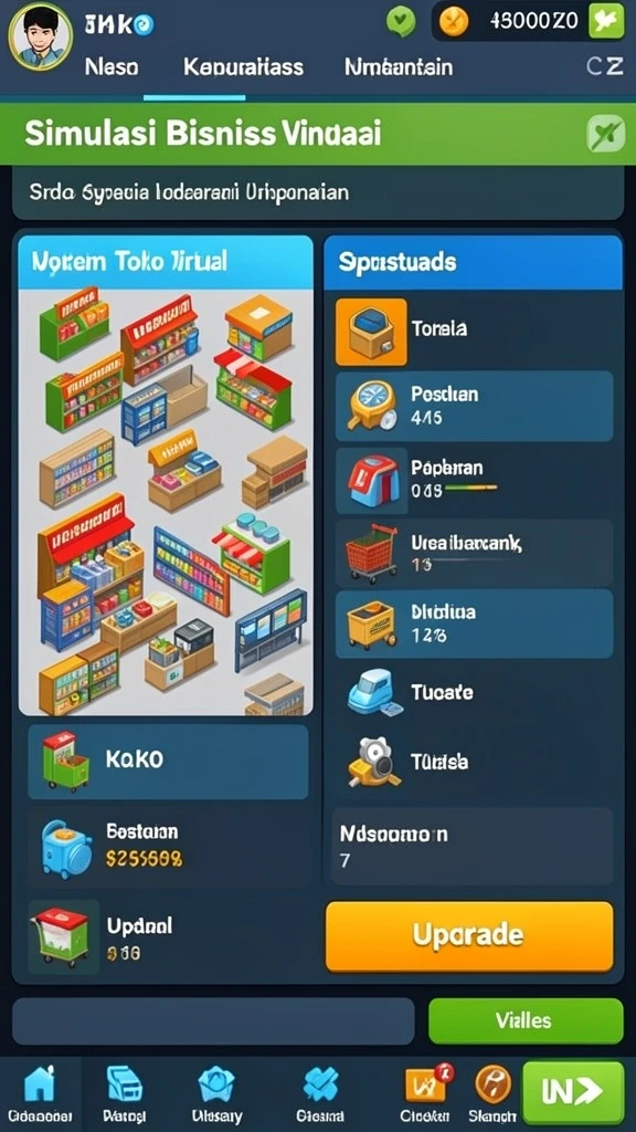 Tampilan grafis yang menawan dan penuh warna.