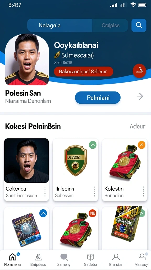 Tampilan menu utama yang menarik dan mudah dinavigasi.