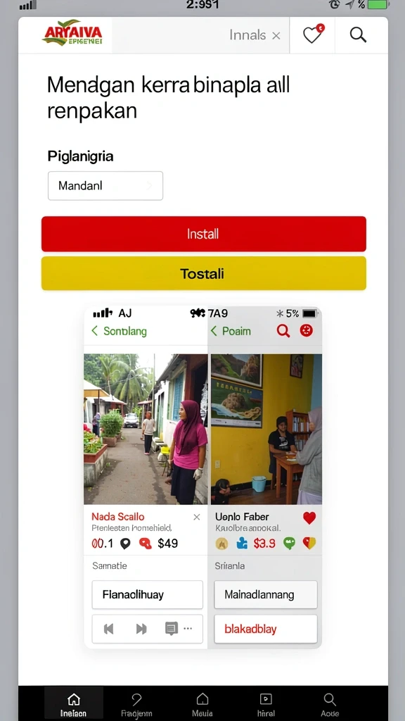 Tampilan antarmuka pengguna yang menarik dan intuitif.