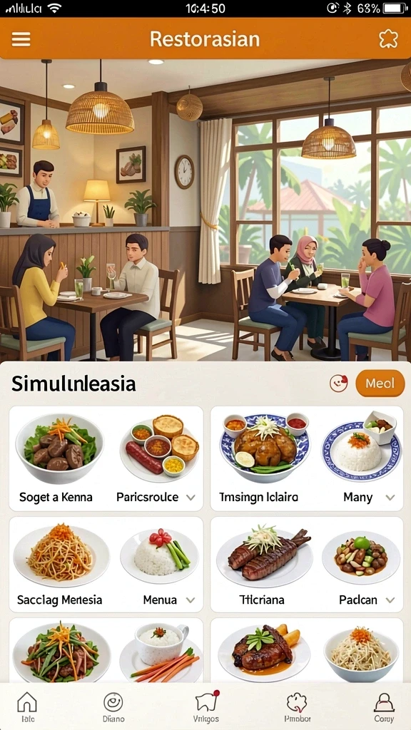 Tampilan antarmuka yang menarik dan mudah dipahami.