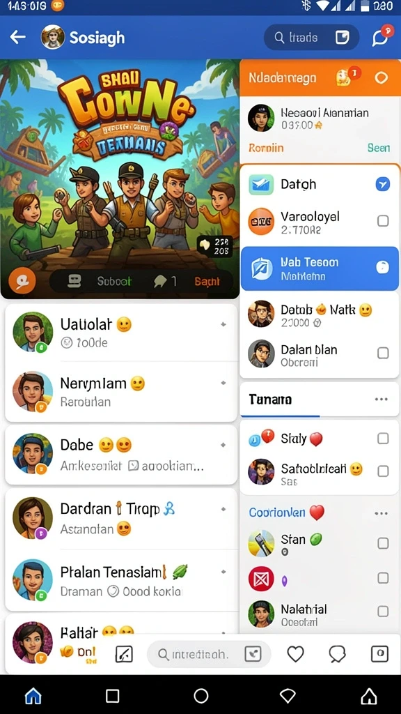 Sistem upgrade karakter yang mudah dipahami.