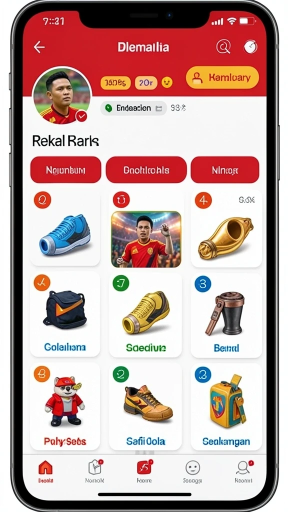 Karakter kustomisasi dengan berbagai pilihan unik.