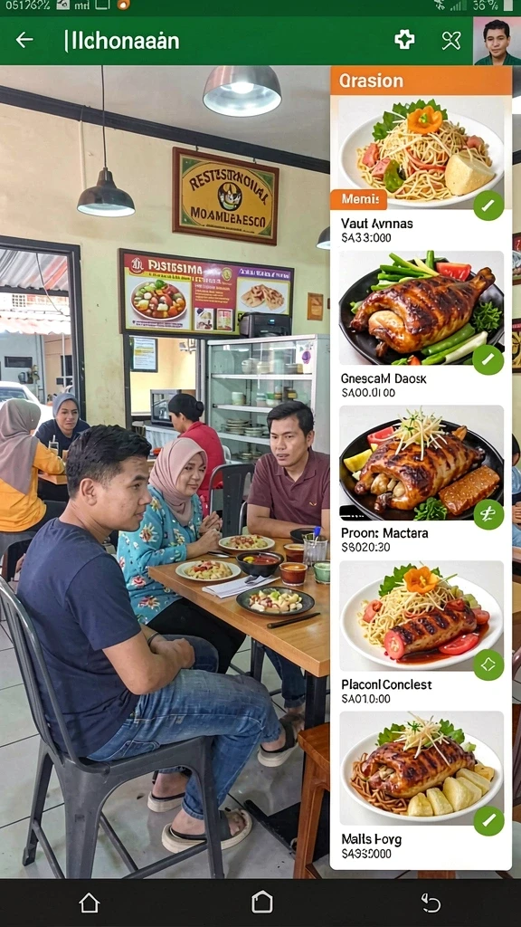 Tampilan antarmuka yang sederhana dan menarik.
